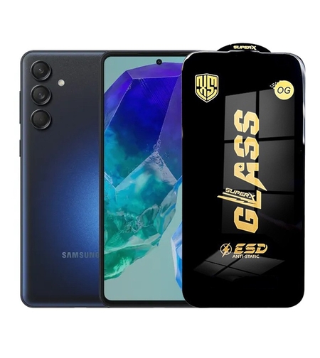 Folie de Protectie pentru Samsung Galaxy M55a, Vafy, Sticla Securizata ESD, Margini Negre, Rezistenta la Zgirieturi, Antistatica, 0.35 mm, Transparenta