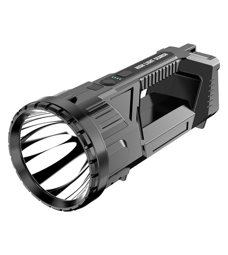 Lanterna LED, Vafy, Incarcare USB, Autonomie 8-24h, 2 Surse de Lumina, Principal si Lateral, Raza Maxima 100-200 m, COB, 5W, 23 x 10 x 10 cm, Negru