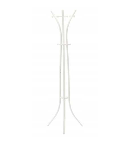 Cuier hol metalic 170 cm, design minimalist, alb