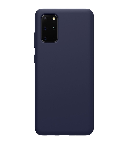 Husa protectie compatibila cu Samsung S20 Liquid Silicone Case Albastru inchis