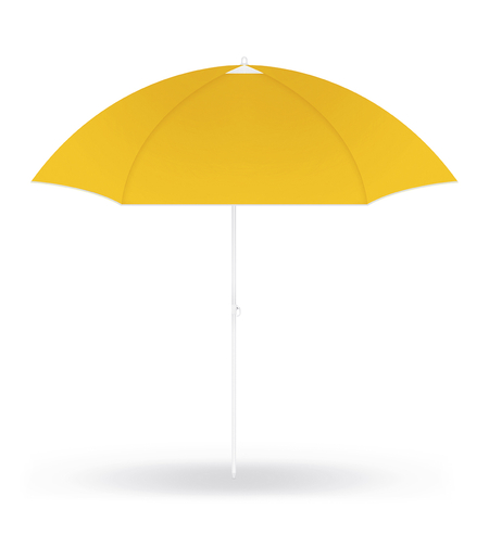 Umbrela de plaja pliabila cu protectie UV si inaltime reglabila, diametru 150 cm, galben