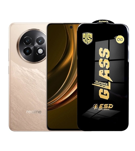 Folie de Protectie pentru Realme13+, Vafy, Sticla Securizata ESD, Margini Negre, Rezistenta la Zgirieturi, Antistatica, 0.35 mm, Transparenta