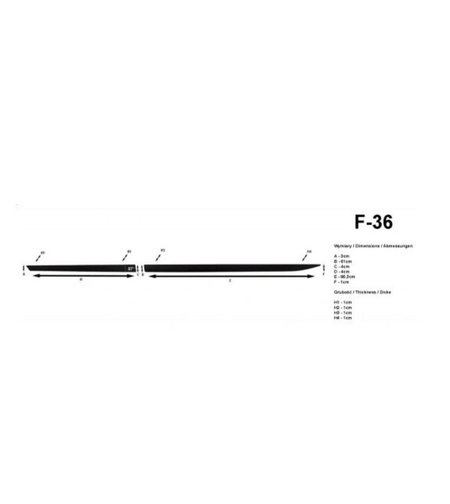 Bandouri laterale Mitsubishi Space Star fabricatie 12.2019 - prezent, caroserie hatchback