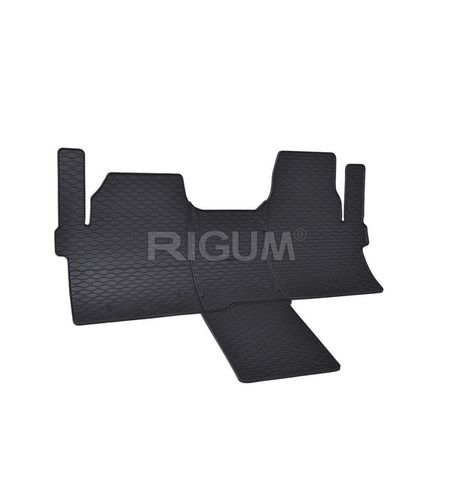 Tapis de voiture Volkswagen T7 Caravelle, fabrication 2025 - présent, carrosserie van 2 places, tunnel inclus | 906226