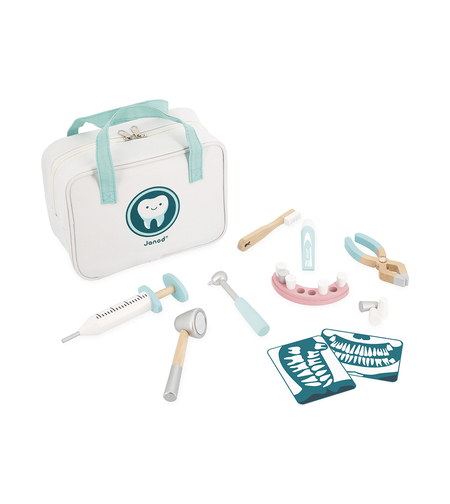 Set dentist din lemn, Janod, 10 piese 3 ani+