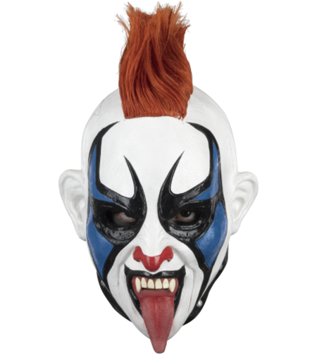 Mască Premium din Latex Psycho Clown – Lucha Libre AAA Worldwide, Mărime Universală Adulți