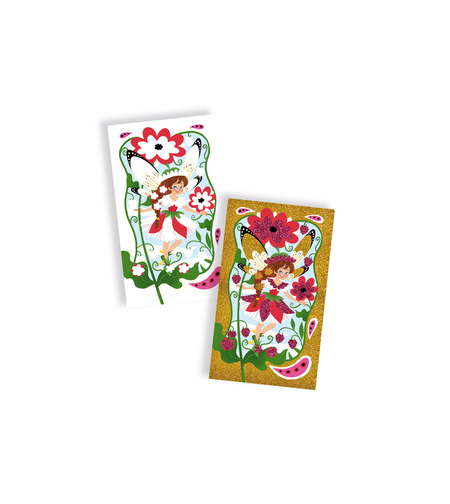 Set creativ, Janod, Printese, cu sclipici, 4 ani+