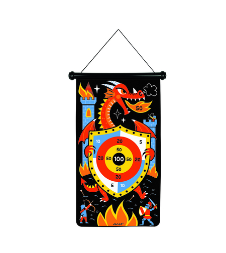 Joc darts magnetic, Janod, cu Dragoni, 4 ani+