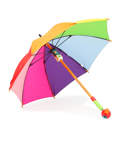 Umbrelă curcubeu din lemn pentru copii Vilac Pasărea Insulelor