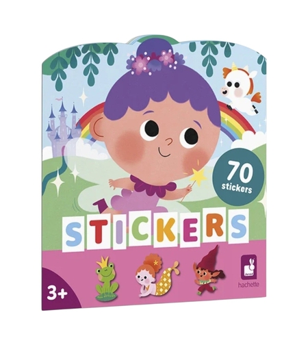 Caiet creativ cu stickere Tărâmuri Magice Janod, 3 ani+