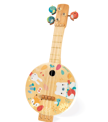 Mandolina din lemn, Janod, multicolor