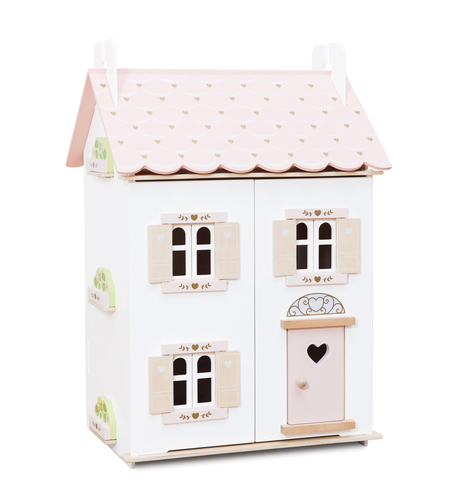 Casuta de papusi, Le Toy Van, Rose Hart, din lemn, 65,5 cm
