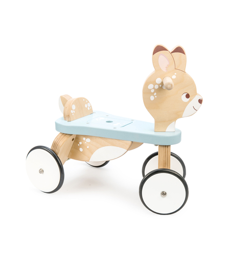 Bicicleta din lemn, Le Toy Van, Ride on Deer, 4 roti, 12 luni +