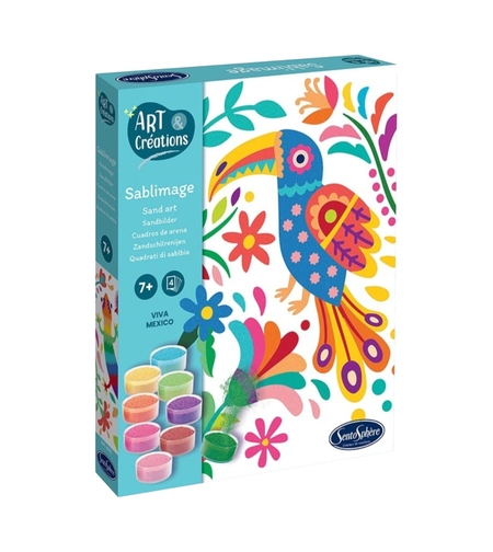 Kit Creativ cu Nisip Colorat, Sentosphere Sablimage  - Viva Mexico