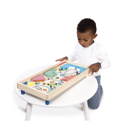 Joc Pinball din lemn Janod Applepop ,joc de îndemânare pentru copii, 5 ani+