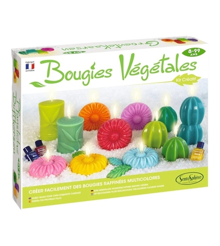 Kit Creativ Atelierul de Lumânări Vegetale, Sentosphere - Set DIY Eco