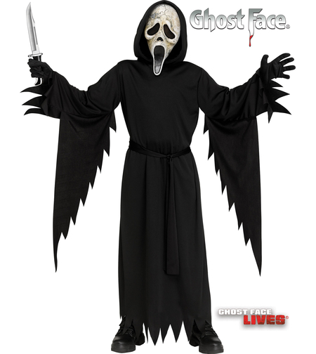 Costum Carnaval Copii 12-14 ani-Scream Ghost Face Aged-Halooween-Partycimp