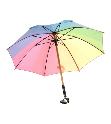 Umbrelă curcubeu din lemn pentru copii Vilac Tukan
