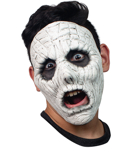 Mască Halloween Ghoulish Productions, Spectre Half Mask, Latex, Alb/Negru