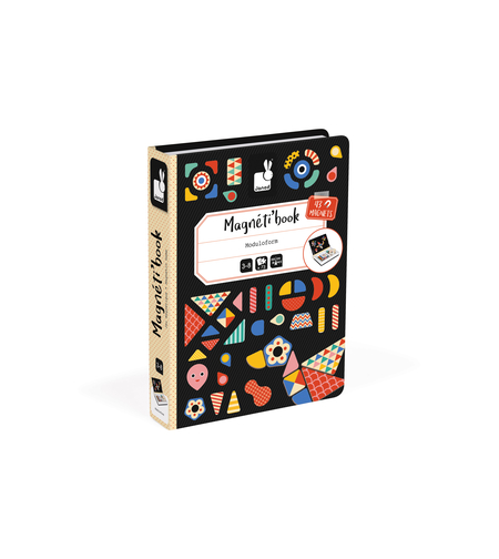 Joc educativ magnetic, Janod, Magneti'book Forme, 73 piese, 3 ani+