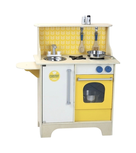 Bucătărie din lemn cu accesorii pentru copii Vilac Cuistot Mustard