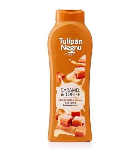 Gel de Duș Tulipán Negro Caramel & Toffee, Efect Emolient, 650ml
