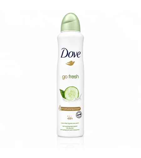 Deodorant Spray Antiperspirant Dove Go Fresh Cucumber & Green Tea, 250ml