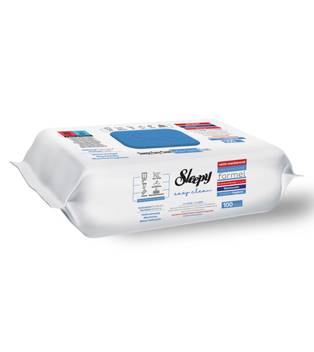 Șervețele Umede pentru Suprafețe Sleepy Easy Clean cu Oțet și Bicarbonat, 100 bucăți