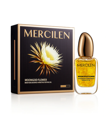 Ulei Facial Ser Concentrat Iluminator MERCILEN Moon Gold Flower Moisture Repair Oil, 40ml