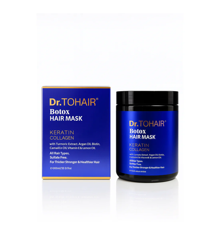 Mască Profesională cu Efect de Botox Dr.TOHAIR Botox Hair Mask Keratin & Collagen, 1000ml