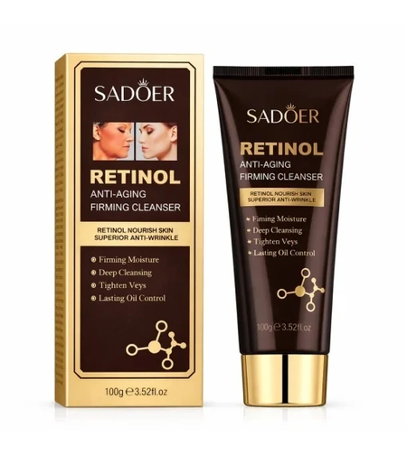 Spumă de curățare facială antirid Sadoer Retinol Anti-Aging Firming Cleanser, 100g