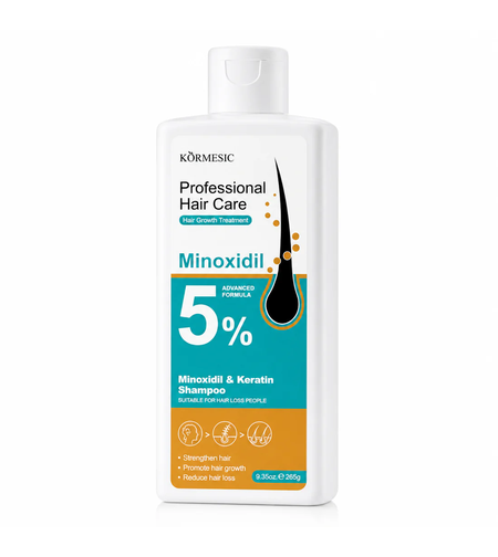 Șampon Tratament Împotriva Căderii Părului Kormesic Minoxidil 5% & Keratin, 265ml