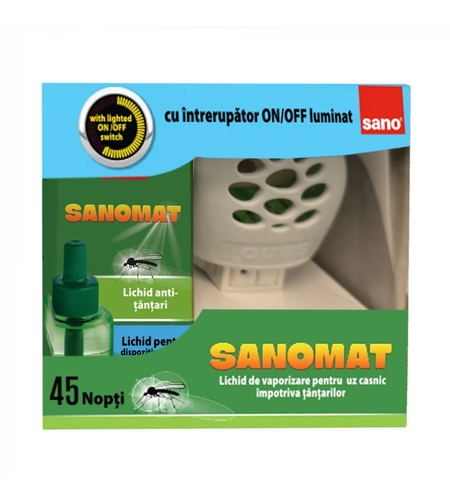 Aparat anti-tantari electric cu lichid Sano Sanomat, 45 nopti