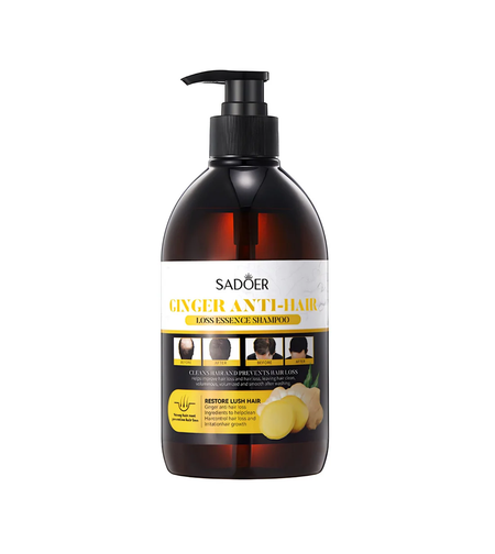 Șampon Tratament Anti-Cădere Sadoer Ginger Anti-Hair Loss cu Esență de Ghimbir, 500ml