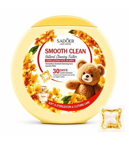 Capsule Detergent de Rufe Sadoer Smooth Clean Osmanthus Scent, 36 bucati