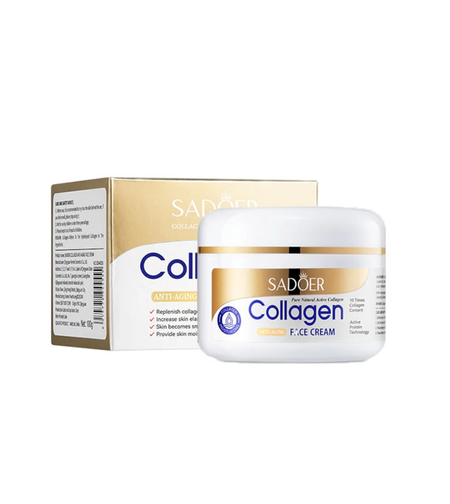 Crema de Față Anti-Aging Sadoer Collagen cu Colagen Pur și Proteine Active, 100g