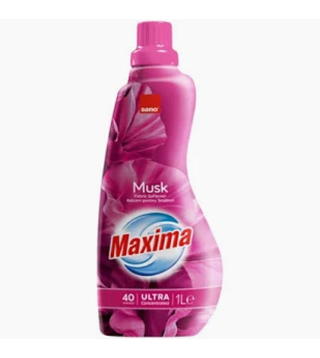 Balsam de Rufe Ultra Concentrat Sano Maxima Musk, 40 Spălări, 1L
