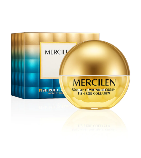 Cremă de Față Anti-Rid Mercilen Gold cu Colagen și Extract de Icre de Pește, 50g