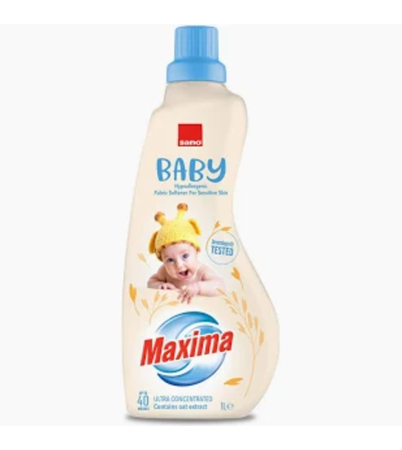 Balsam de Rufe Ultra Concentrat Sano Maxima Baby, 40 Spălări, 1L