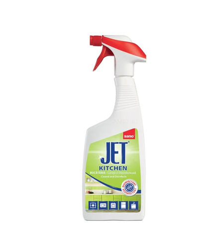 Soluție Spray Dezinfectantă și Degresantă pentru Bucătărie Sano Jet Kitchen, 750 ml
