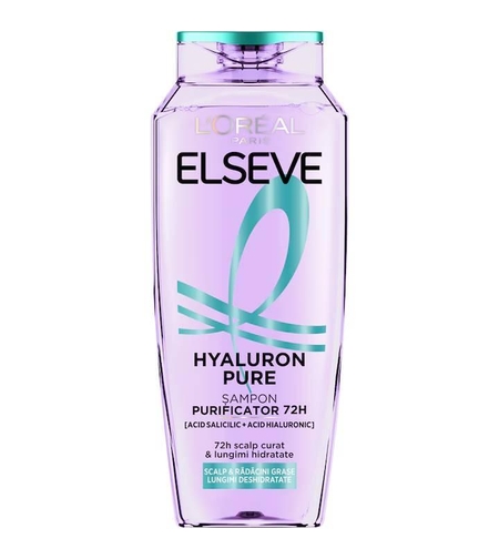 Șampon Purificator L'Oreal Elseve Hyaluron Pure 72H, 250ml