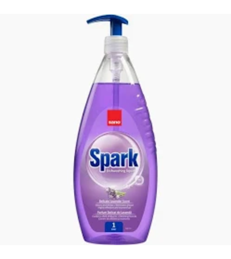 Detergent de Vase Sano Spark cu Parfum de Lavandă, cu Pompiță, 700ml