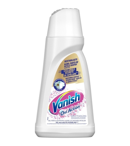 Gel pentru albire și îndepărtarea petelor Vanish Oxi Action Crystal White, 1 L