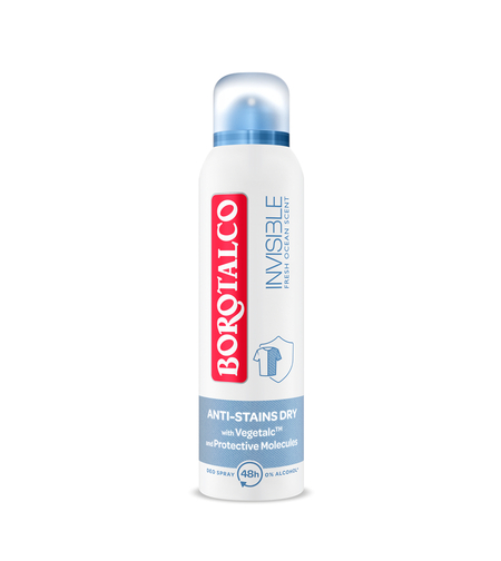 Deodorant Spray Antiperspirant Borotalco Invisible Fresh Ocean Scent, 150ml