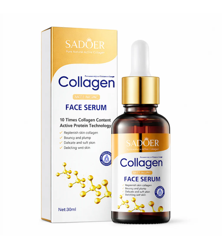 Ser Facial Reinergizant cu Colagen Sadoer Collagen Face Serum Active Protein, 30ml