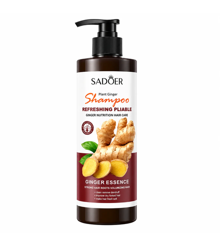 Șampon Revigorant și Volumizant Sadoer Plant Ginger cu Esență de Ghimbir, 500ml