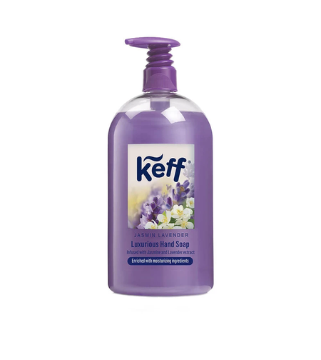 Sapun Lichid cu Pompita Keff Jasmin & Lavender Iasomie si Lavanda, 500ml