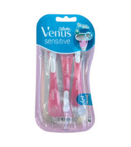 Aparat de Ras de Unică Folosință pentru Femei Gillette Venus Sensitive, Set 3 Bucăți