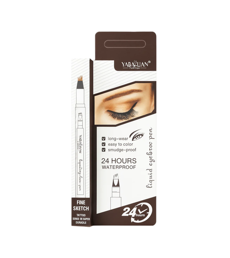Cariocă de Sprâncene cu Efect de Microblading YABALIAN Liquid Eyebrow Pen, Fine Sketch