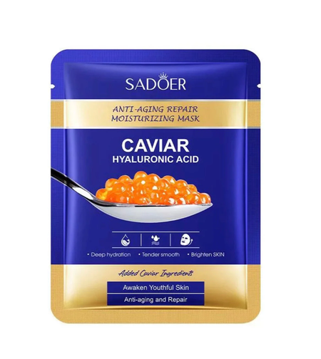 Mască de Față Șervețel Sadoer Caviar Hyaluronic Acid Anti-Aging Repair Mask